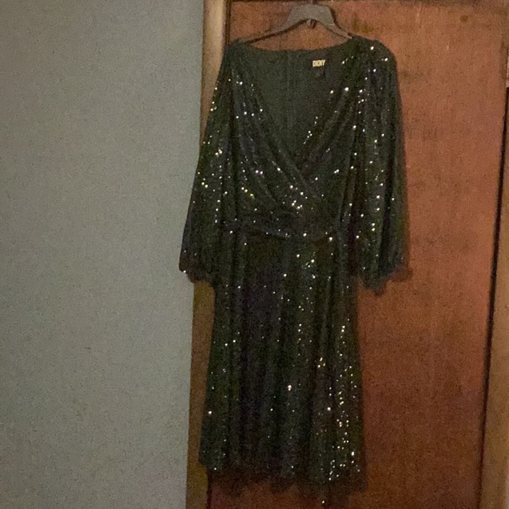 DKNY green dress